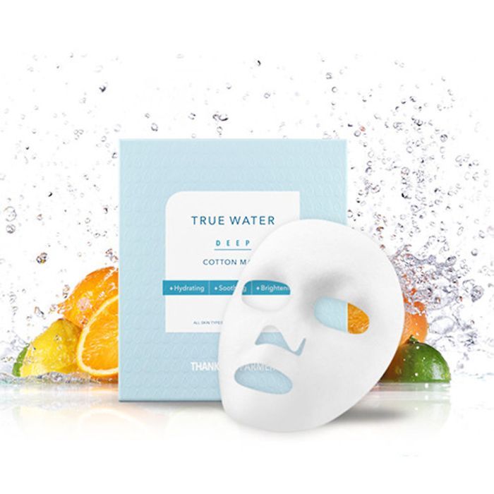 Thank You Farmer True Water Deep Cotton Mask – Ενυδατική Μάσκα Προσώπου (25ml)