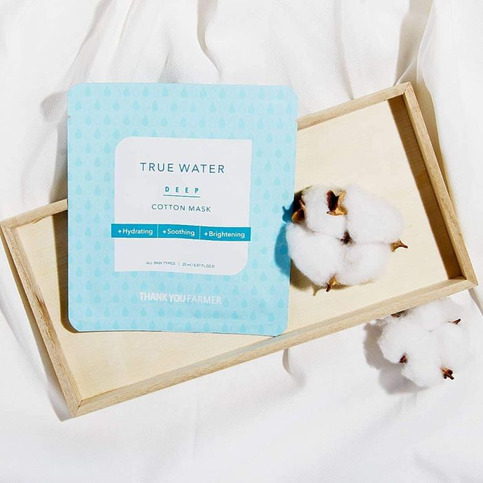 Thank You Farmer True Water Deep Cotton Mask – Ενυδατική Μάσκα Προσώπου (25ml)
