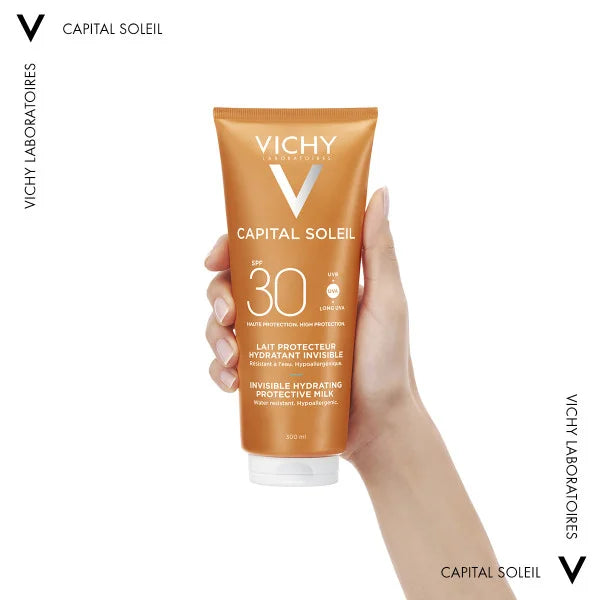 Vichy Capital Soleil SPF30 Invisible Hydrating Protective Milk Αόρατο Ενυδατικό Αντηλιακό Γαλάκτωμα, 300ml