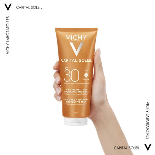 Vichy Capital Soleil SPF30 Invisible Hydrating Protective Milk Αόρατο Ενυδατικό Αντηλιακό Γαλάκτωμα, 300ml