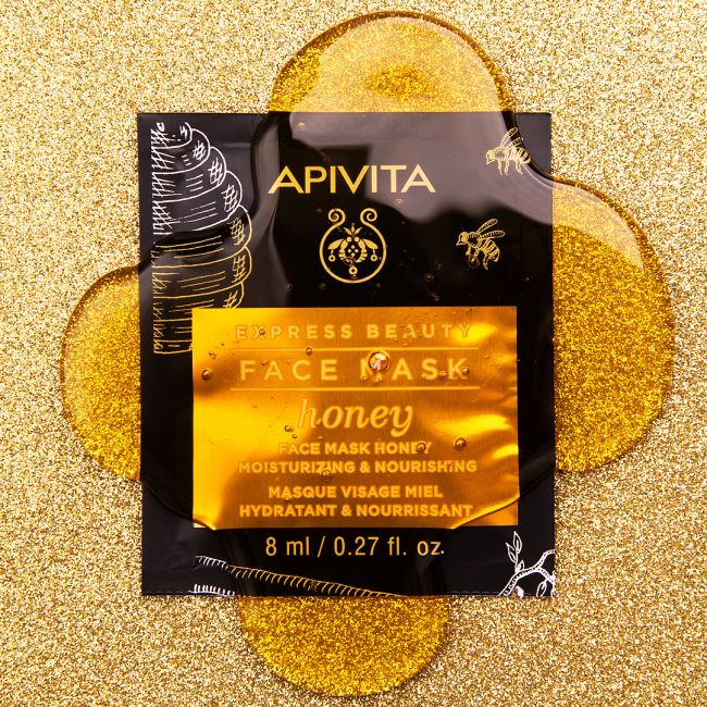 Apivita Express Beauty Face Mask Honey για Ενυδάτωση & Θρέψη με Μέλι 2x8ml