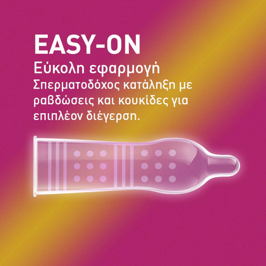 Durex Pleasuremax, Προφυλακτικά με Ραβδώσεις & Κουκίδες 12τμχ