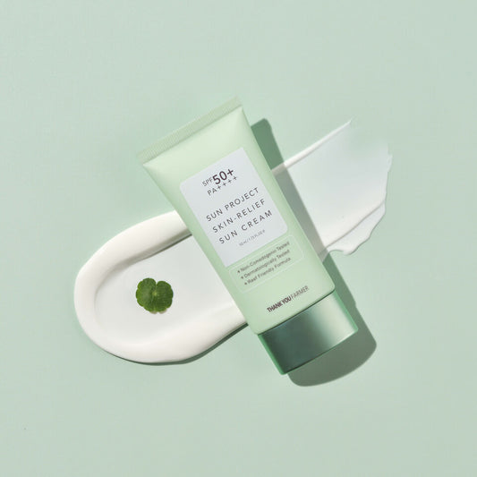 Thank You Farmer – Sun Project Skin Relief Sun Cream SPF50+ Αντηλιακή Κρέμα Προσώπου για Ευαίσθητες Επιδερμίδες | 50ml