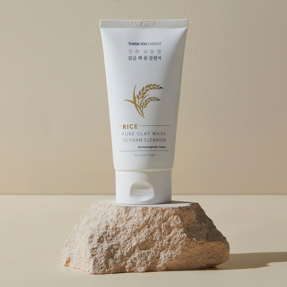 Thank You Farmer - Rice Pure Clay Mask to Foam Cleanser