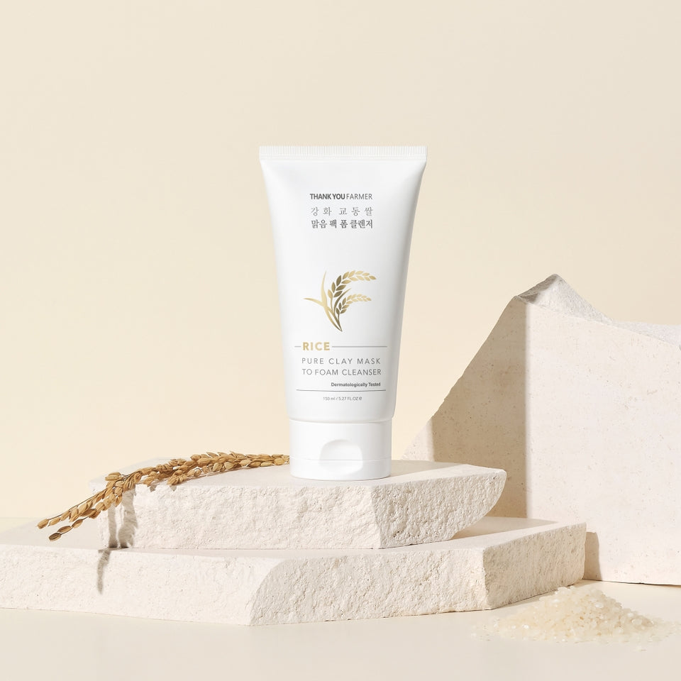 Thank You Farmer - Rice Pure Clay Mask to Foam Cleanser