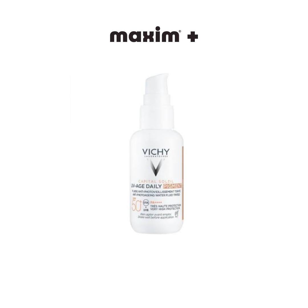 Vichy Capital Soleil UV-Age Daily Tinted Light SPF50+ Αντηλιακό Προσώπου Κατά της Φωτογήρανσης Με Light Χρώμα, 40ml