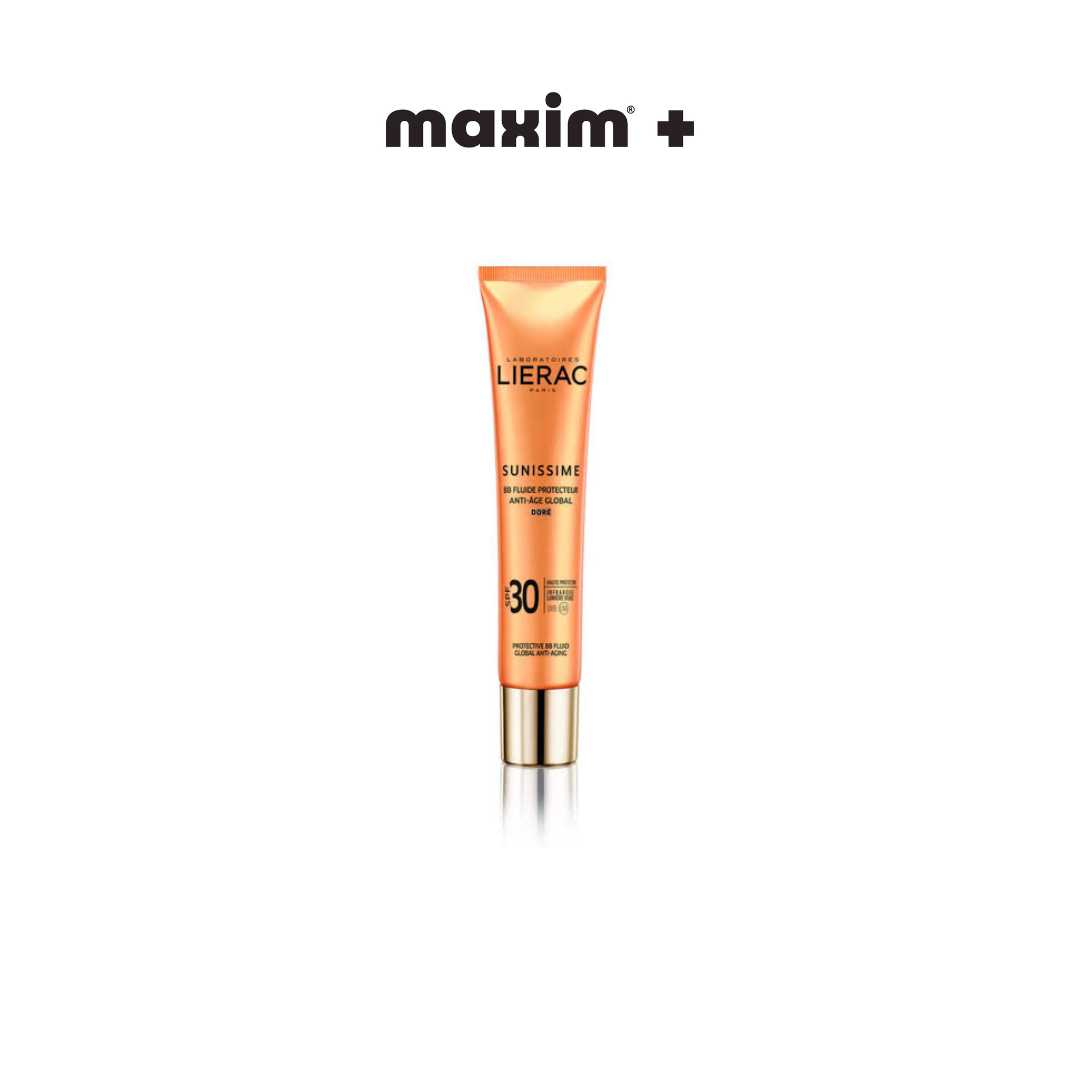 Lierac Sunissime BB Fluide Protective Anti-Aging Golden Face & Decollete SPF30 40ml