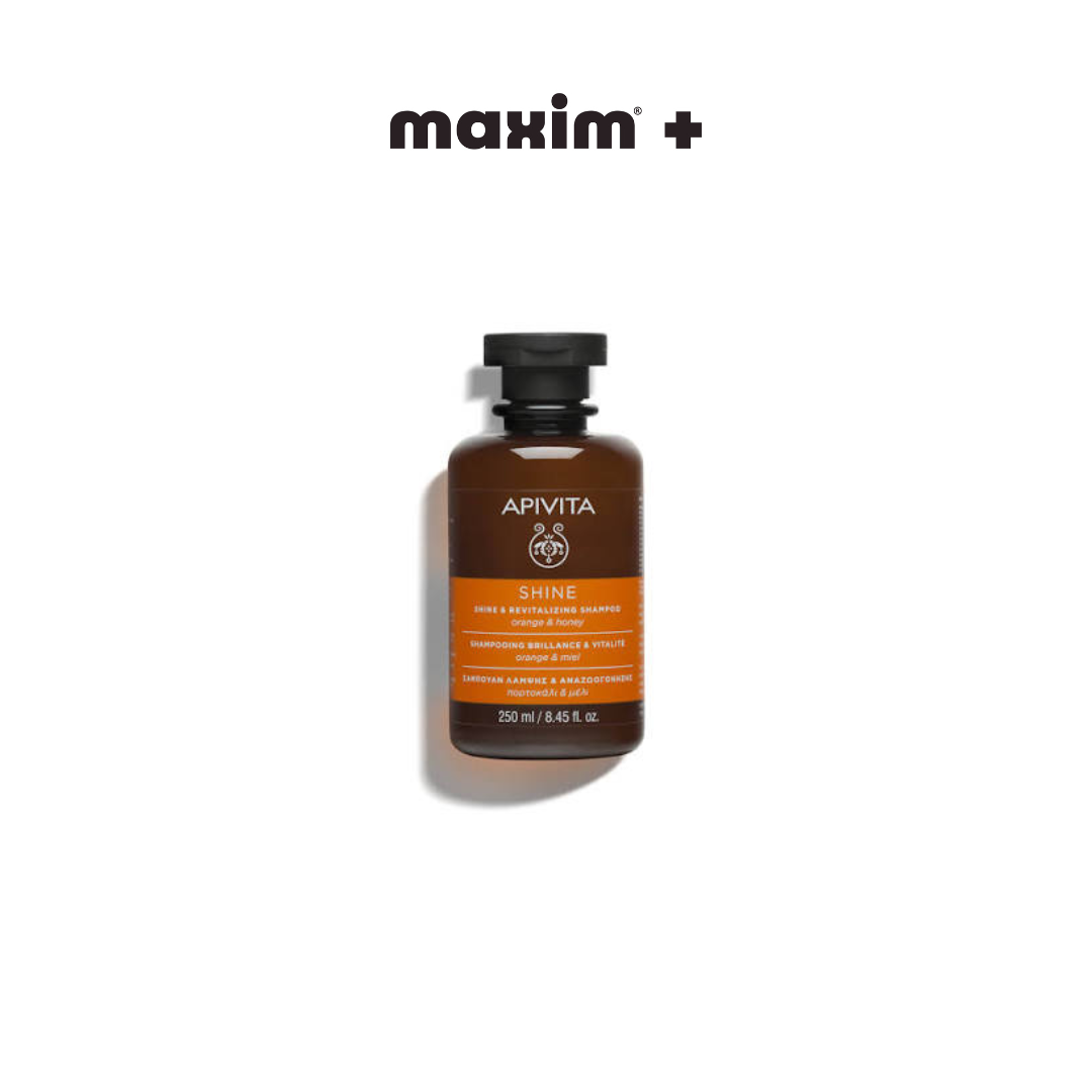 Apivita Shine & Revitalizing Σαμπουάν Λάμψης & Αναζωογόνησης με Πορτοκάλι & Μέλι, 250ml