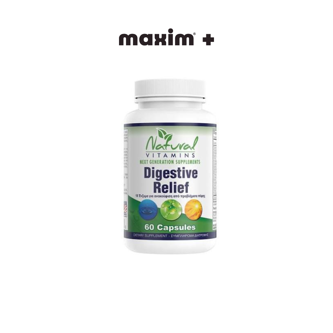 Natural Vitamins Digestive Relief, 60caps