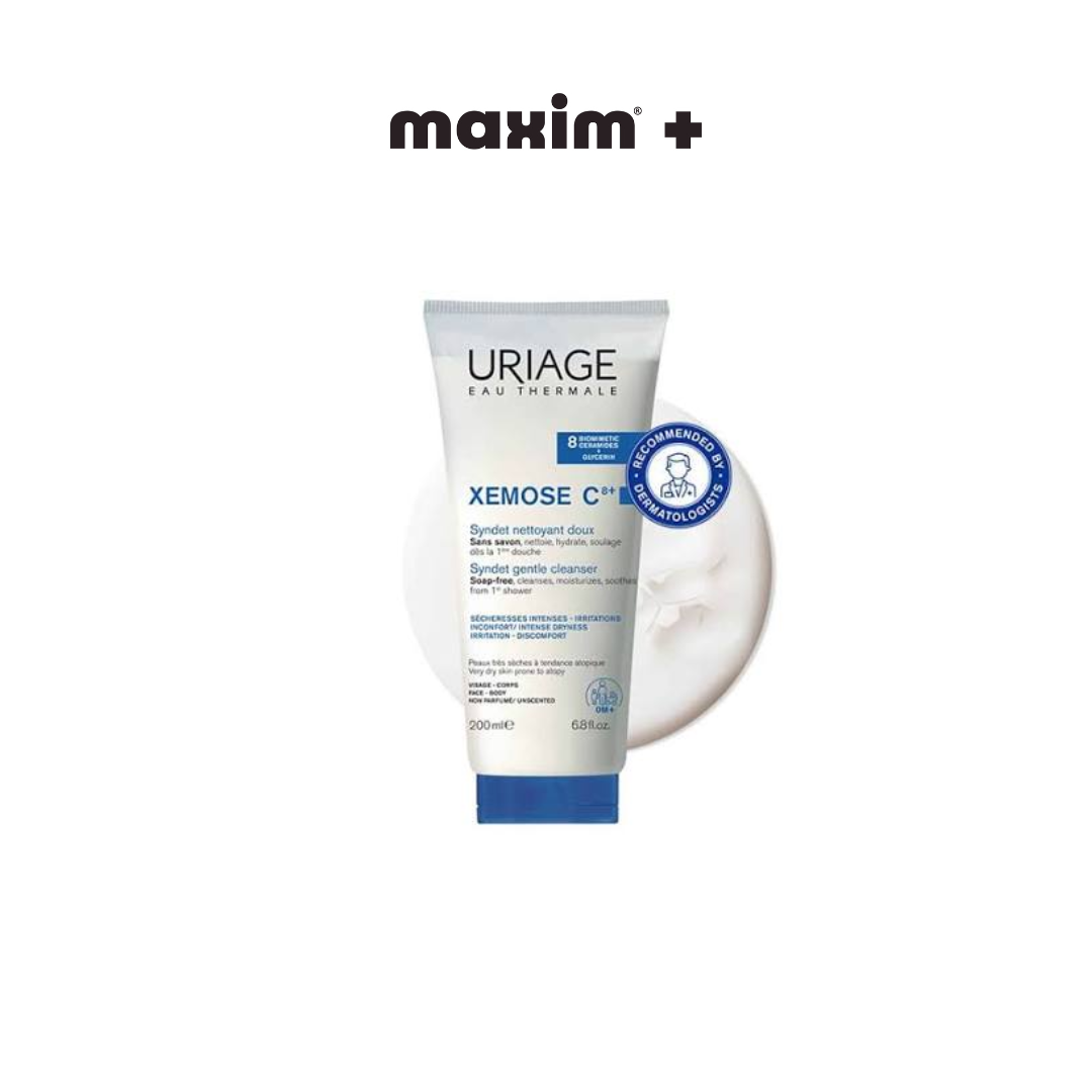 Uriage Xemose C8+ Syndet Κρέμα Καθαρισμού Χωρίς Σαπούνι για το Πολύ Ξηρό με Τάση Ατοπίας Δέρμα, 200ml Uriage