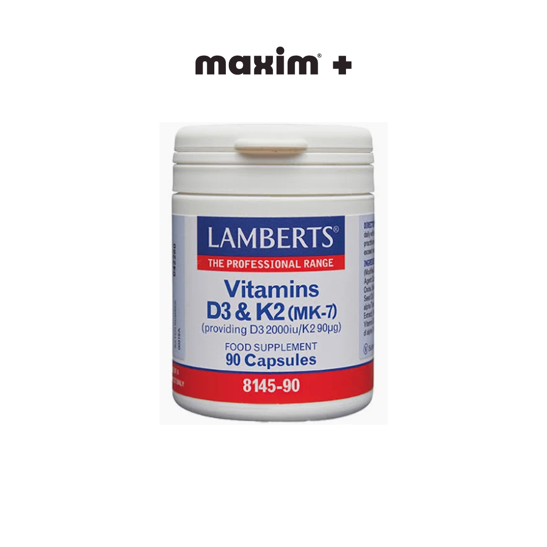 Lamberts Vitamins D3 & K2, 60caps