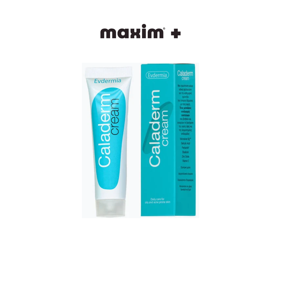 Evdermia Caladerm Cream Κρέμα Προσώπου για Δέρμα με Τάση Ακμής, 40gr