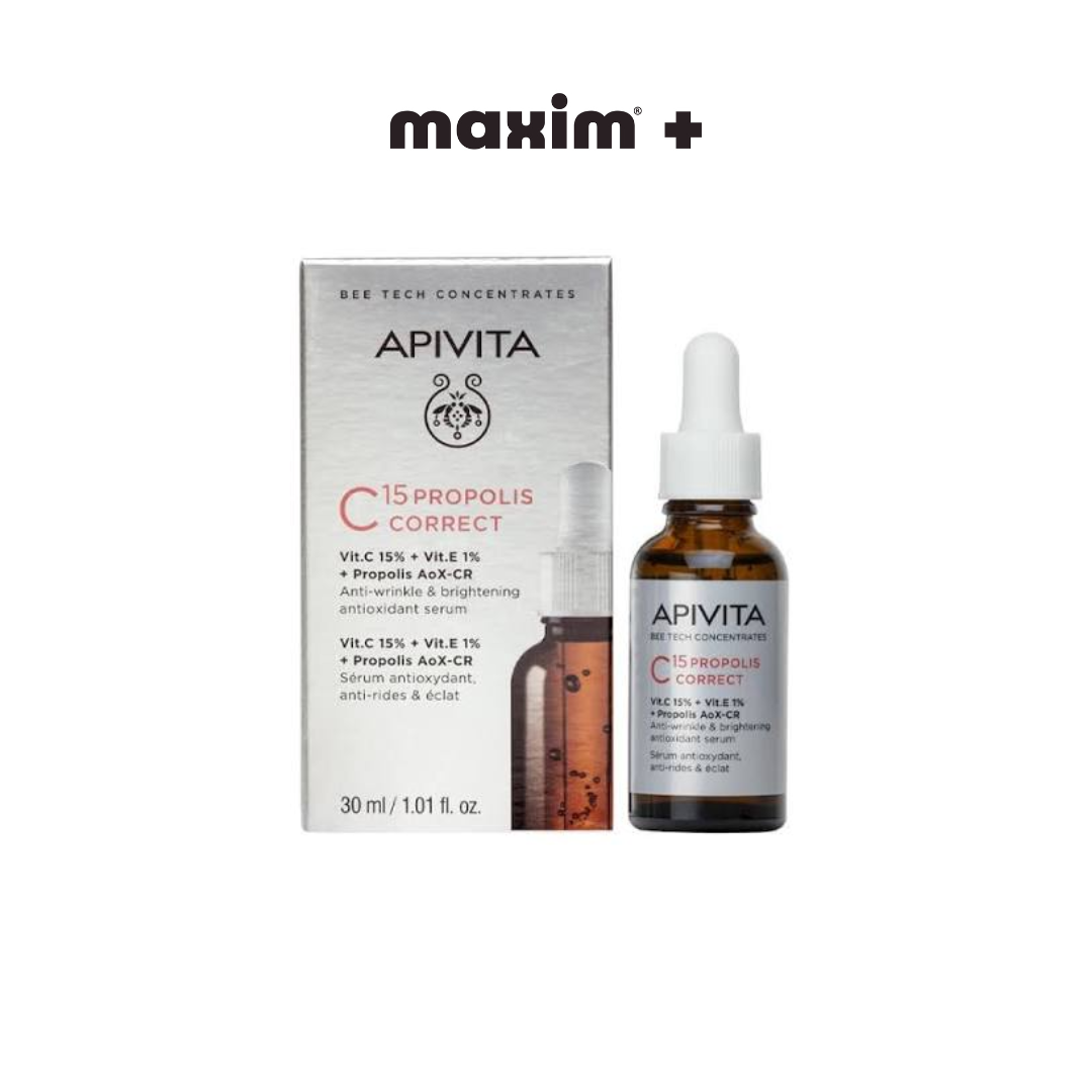 Apivita Bee Tech Concentrates C15 Propolis Correct Αντιρυτιδικός & Αντιοξειδωτικός Ορός Λάμψης, 30ml