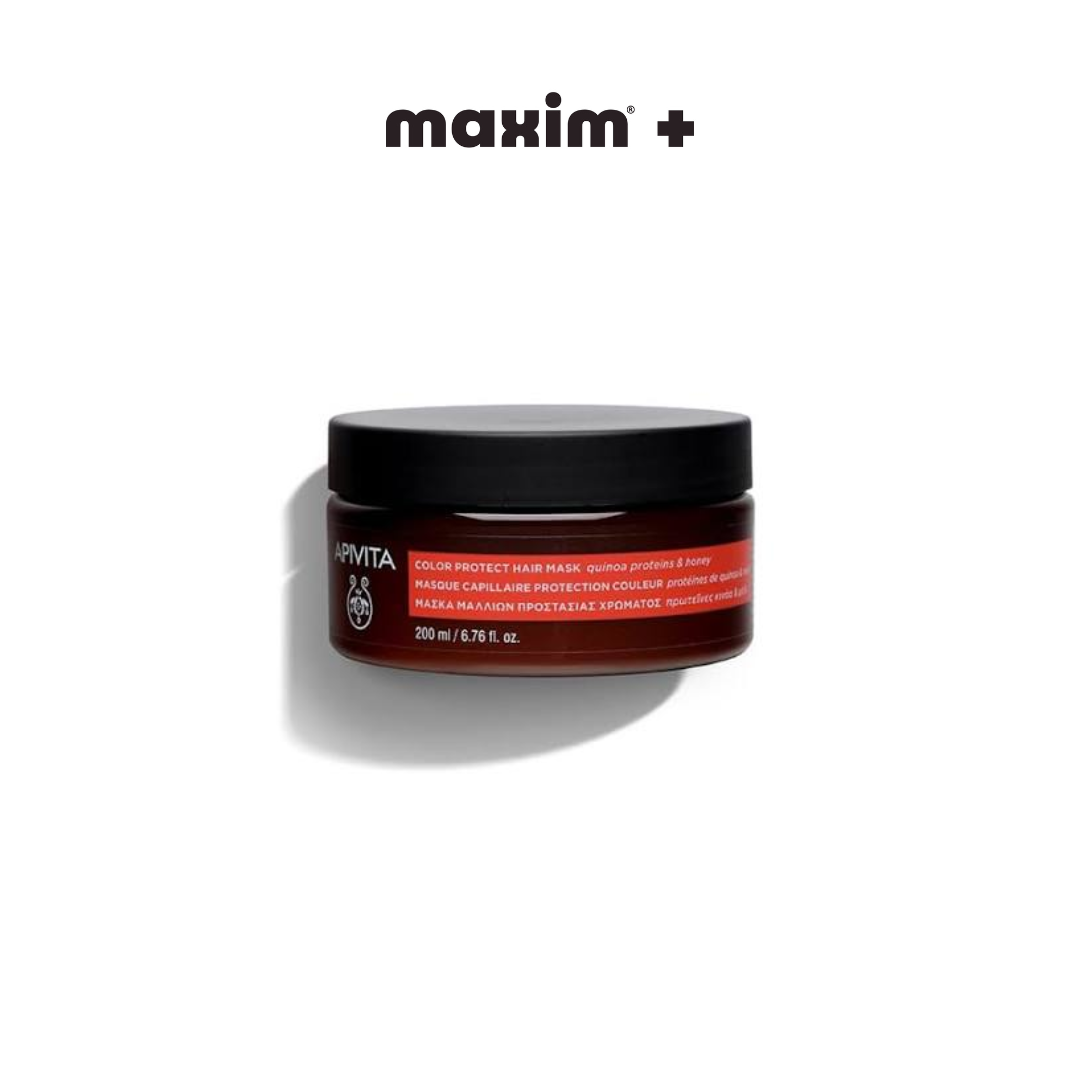 Apivita Color Protect Hair Mask Μάσκα Προστασίας Χρώματος με Πρωτεΐνες Κινόα & Μέλι, 200ml
