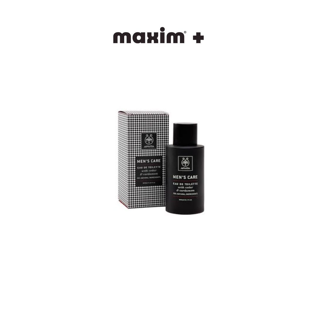 Apivita Men's Care Eau de Toilette με Κέδρο & Κάρδαμο, 100ml