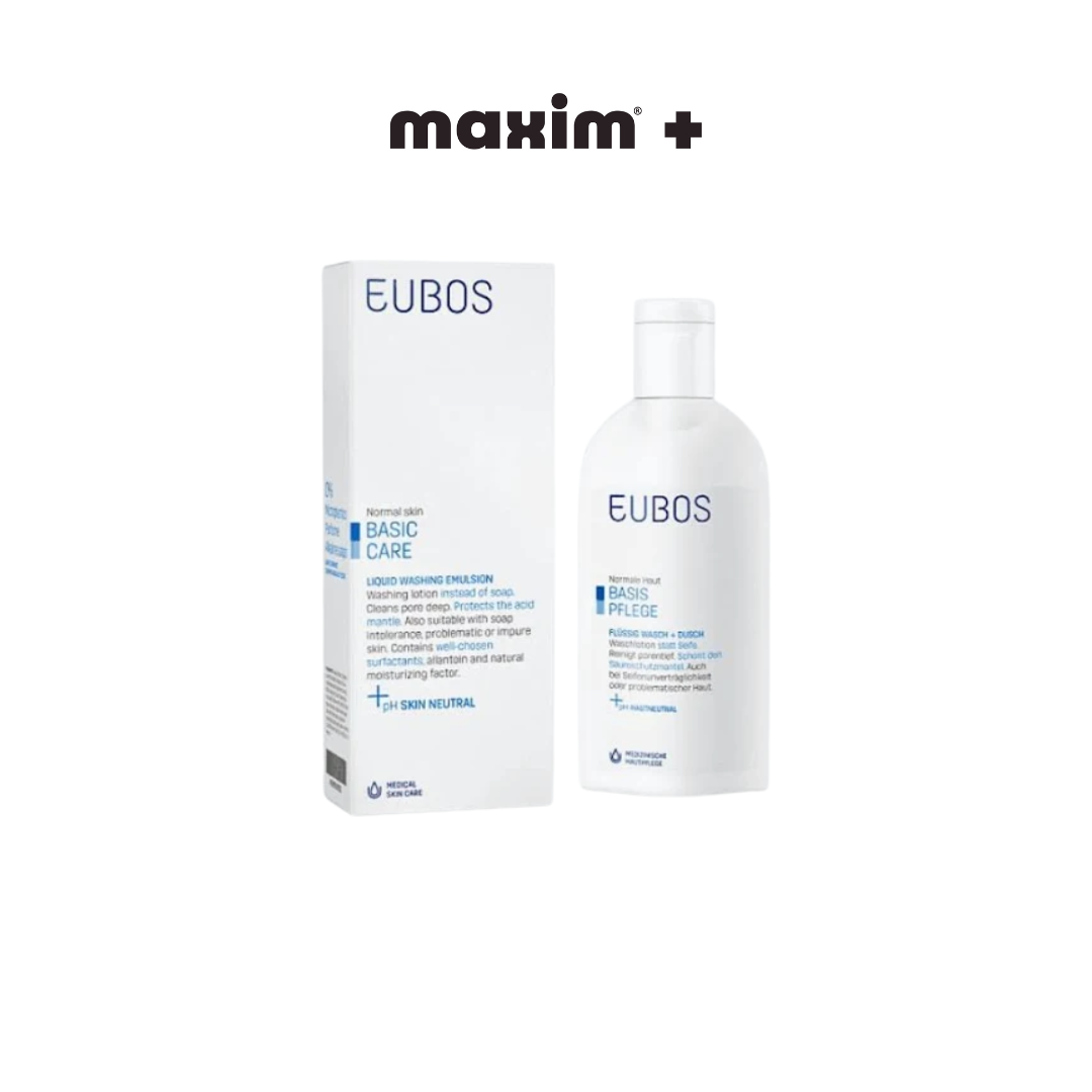 Eubos Liquid Washing Emulsion Blue Υγρό Καθαρισμού για Πρόσωπο & Σώμα, 200ml