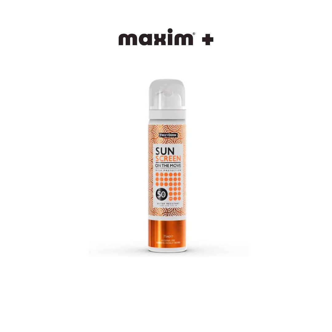 Frezyderm Sun Screen On The Move SPF50 Αντηλιακό Σπρέι Προσώπου, 75ml