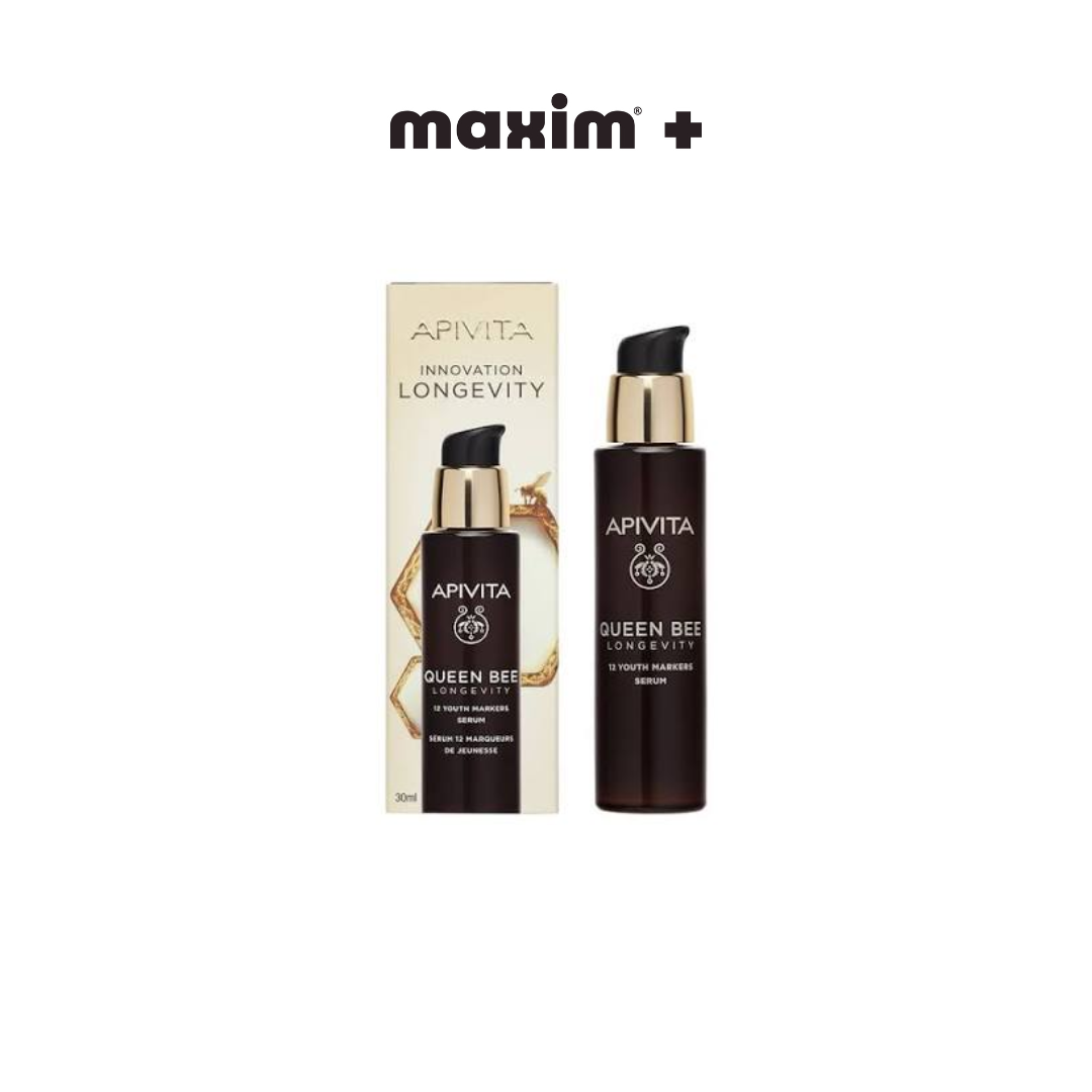 Apivita Queen Bee Longevity Serum Ορός Για Δράση Σε 12 Δείκτες Νεότητας, 30ml Apivita