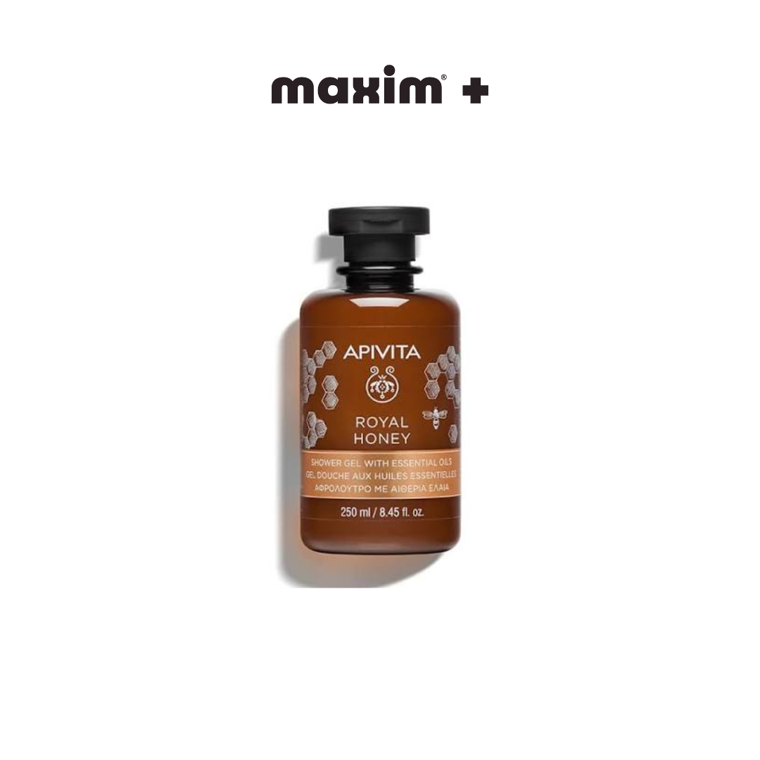 Apivita Royal Honey Shower Gel με Essential Oils Κρεμώδες Αφρόλουτρο με Αιθέρια Έλαια & Μέλι, 250ml