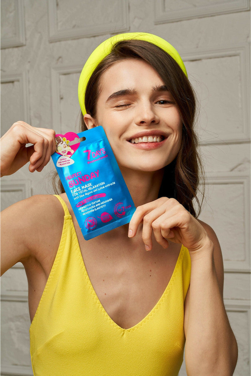 7DAYS Perfect Sunday Sheet Mask – Μάσκα Προσώπου Αναζωογόνησης Χαλάρωσης (28g)