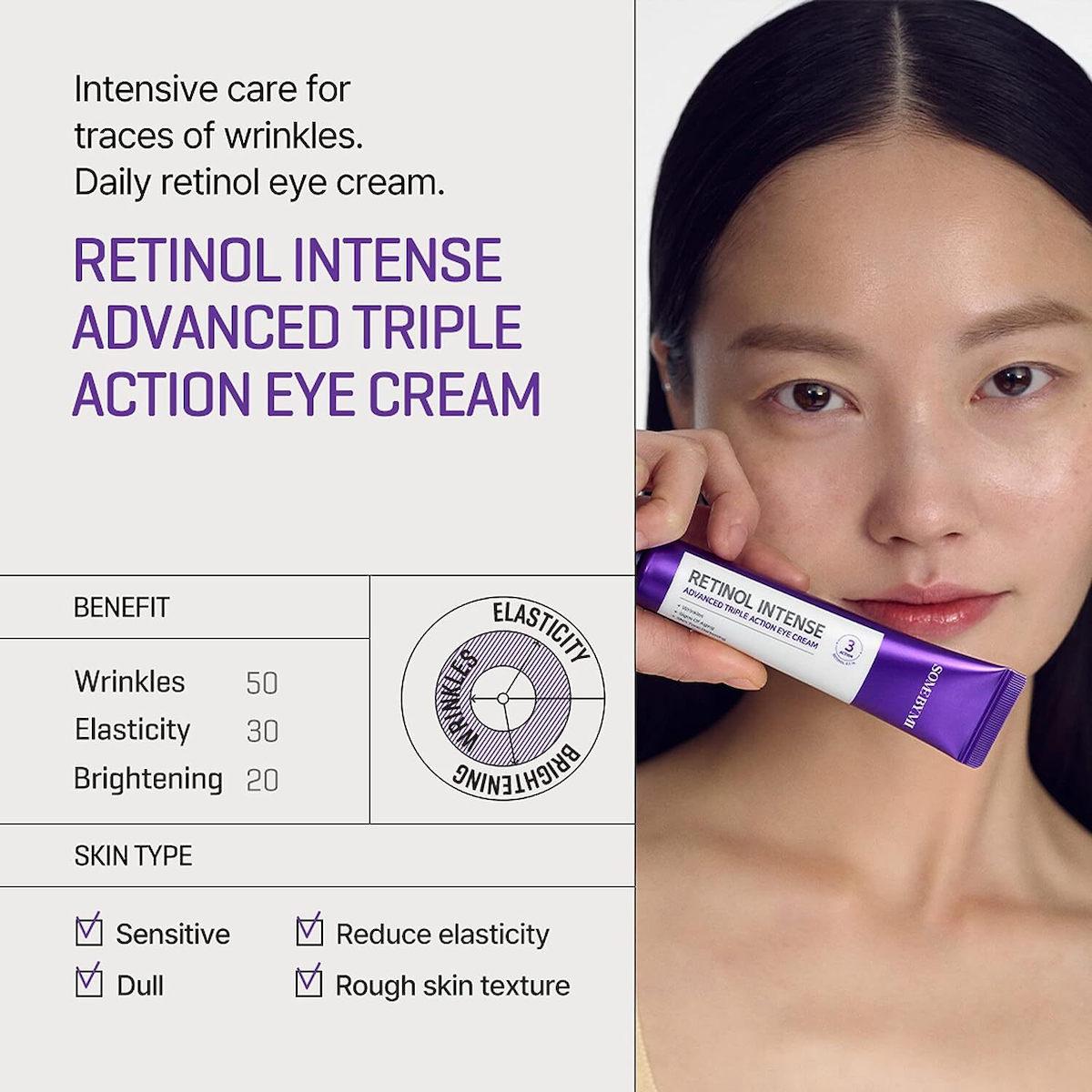 Some By Mi Retinol Intense Advanced Triple Action Eye Cream – Κρέμα Ματιών με Ρετινόλη για Σύσφιξη και Αντιγήρανση