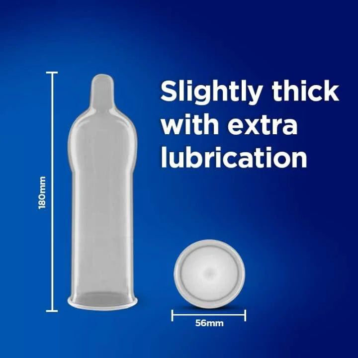 Durex Extra Safe , Προφυλακτικά με Μεγαλύτερο Πάχος και Περισσότερο Λιπαντικό για Απόλυτη Ασφάλεια 6τμχ