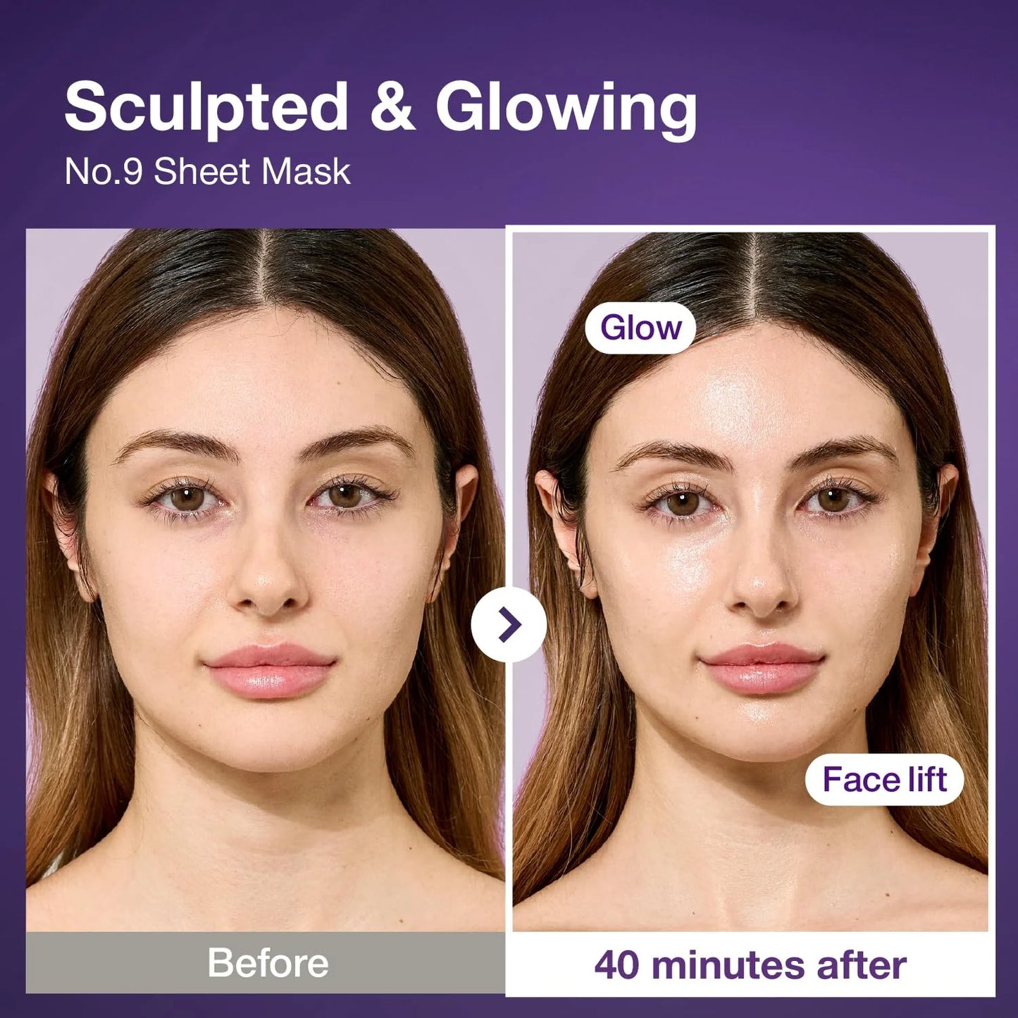 Numbuzin No.9 NAD Bio Lifting Full Cover Facial Mask - Διπλή μάσκα προσώπου με άμεση ανόρθωση και λάμψη