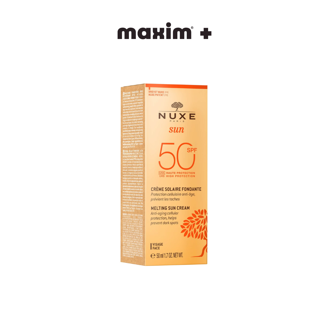 Nuxe Melting Sun Cream Αντηλιακή Αντιγηραντική Κρέμα Προσώπου SPF30, 50ml