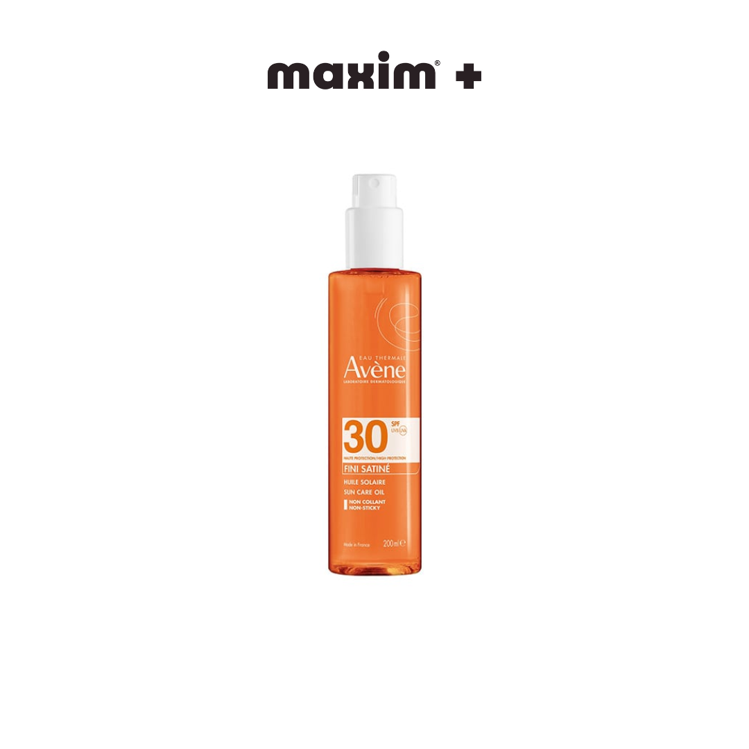 Avene Eau Thermale Fini Satine Αντηλιακό Λάδι Σώματος SPF30, 200ml