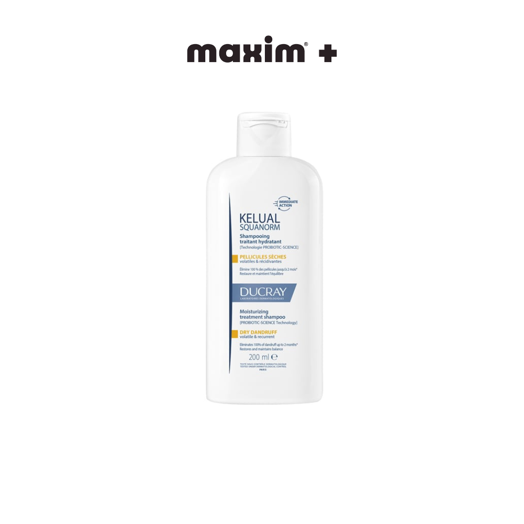 Ducray Kelual Squanorm Dry Dandruff Ρυθμιστικό Σαμπουάν Θεραπείας για Ξηρή Πιτυρίδα, 200ml