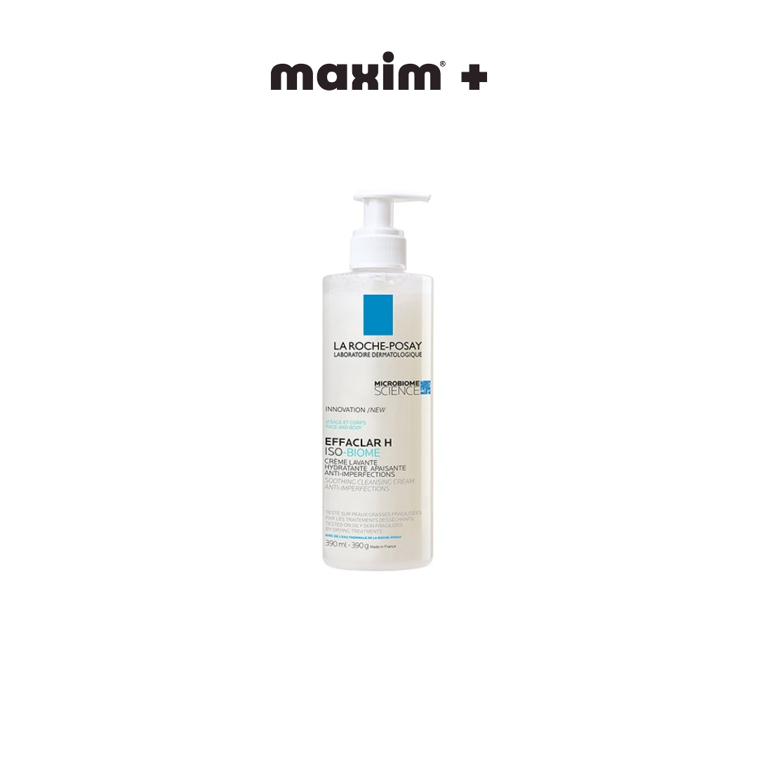 La Roche Posay Effaclar H Isobiome Cleansing Cream Καταπραϋντική Ενυδατική Κρέμα Καθαρισμού, 390ml
