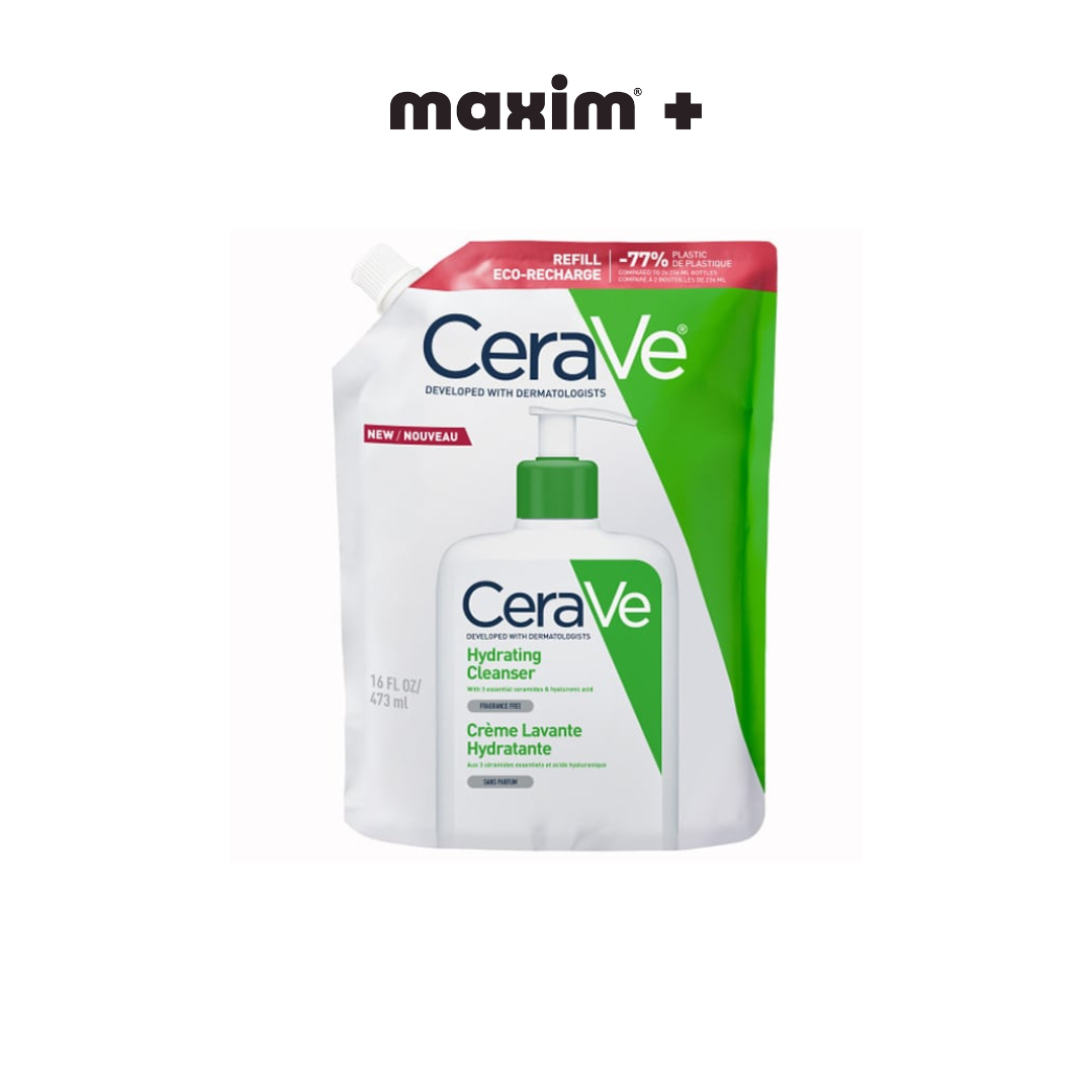 CeraVe Hydrating Cleanser Refill Ενυδατική Μη Αφρίζουσα Κρέμα Καθαρισμού για Πρόσωπο & Σώμα, 473ml