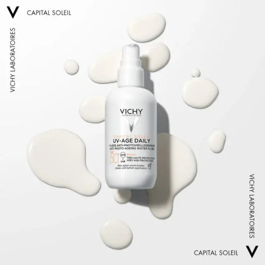 Vichy Capital Soleil UV-AGE Αντηλιακό Προσώπου Κατά της Φωτογήρανσης SPF50+, 80ml