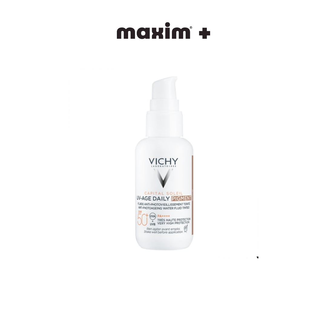 Vichy Capital Soleil UV-AGE Daily Pigment Medium Αντηλιακό Προσώπου με Χρώμα SPF50+, 40ml
