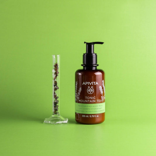 Apivita Promo Tonic Mountain Tea Αφρόλουτρο, 250ml & Γαλάκτωμα Σώματος, 200ml, 1σετ