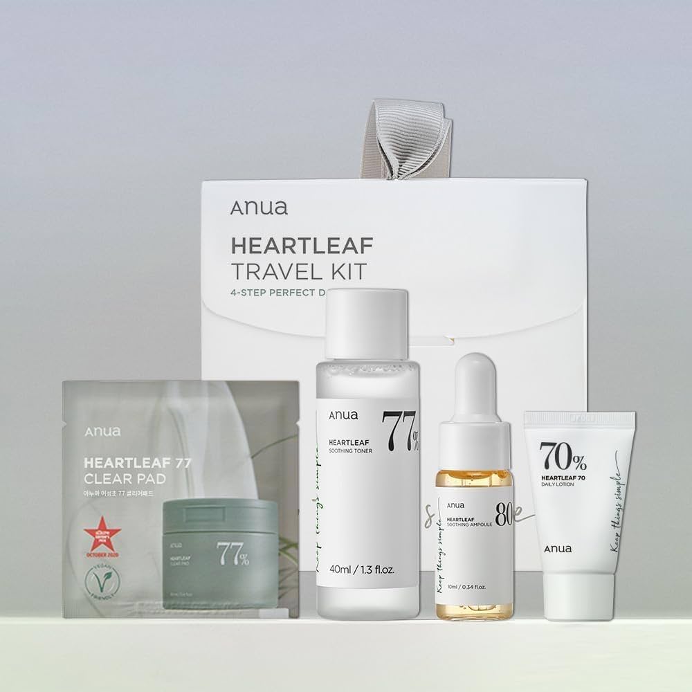 Anua Heartleaf Soothing Trial Kit – Σετ Δοκιμής Καταπραϋντικής Περιποίησης, 4 τεμάχια