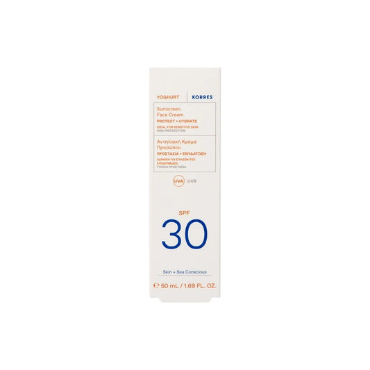 Korres Yoghurt Αντηλιακή Κρέμα Προσώπου SPF 30, 50ml