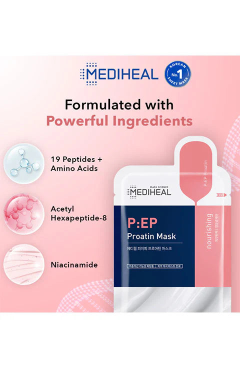 Mediheal P.EP Proatin Mask – Μάσκα Σύσφιξης με Αμινοξέα & Πεπτίδια