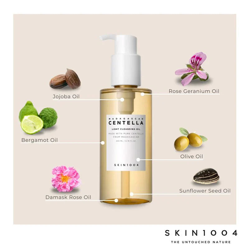 Skin1004 Madagascar Centella Light Cleansing Oil 200ml – Ελαφρύ Καθαριστικό Λάδι για Ήπιο Καθαρισμό & Καταπράυνση