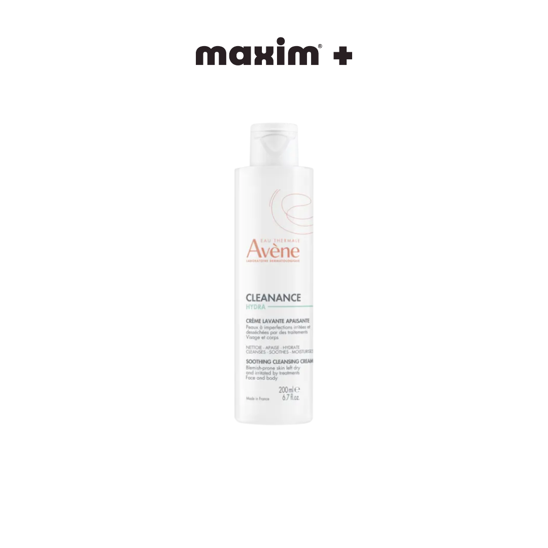 Avene Cleanance Hydra Soothing Cleansing Cream Κρέμα Καθαρισμού για το Δέρμα υπό Ξηραντική Αγωγή, 200ml