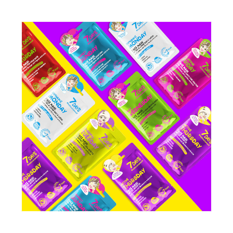 7DAYS Perfect Sunday Sheet Mask – Μάσκα Προσώπου Αναζωογόνησης Χαλάρωσης (28g)