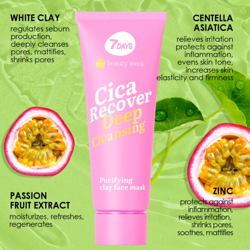7DAYS MB Cica Recover Purifying Clay Face Mask