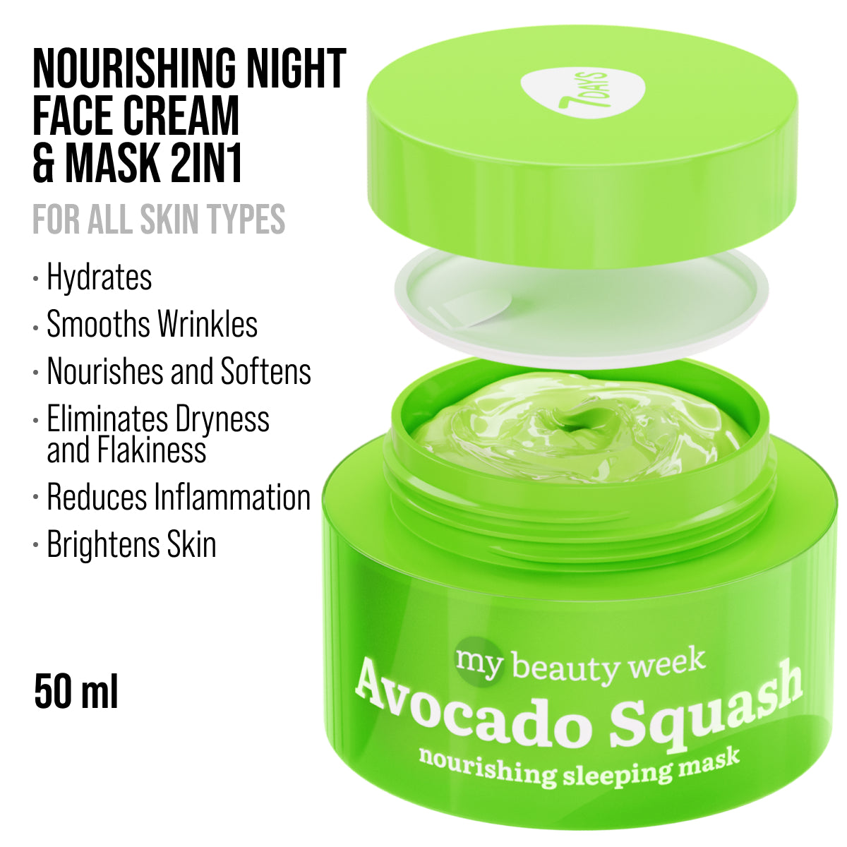 7DAYS MB Avocado Squash Nourish Sleeping Mask