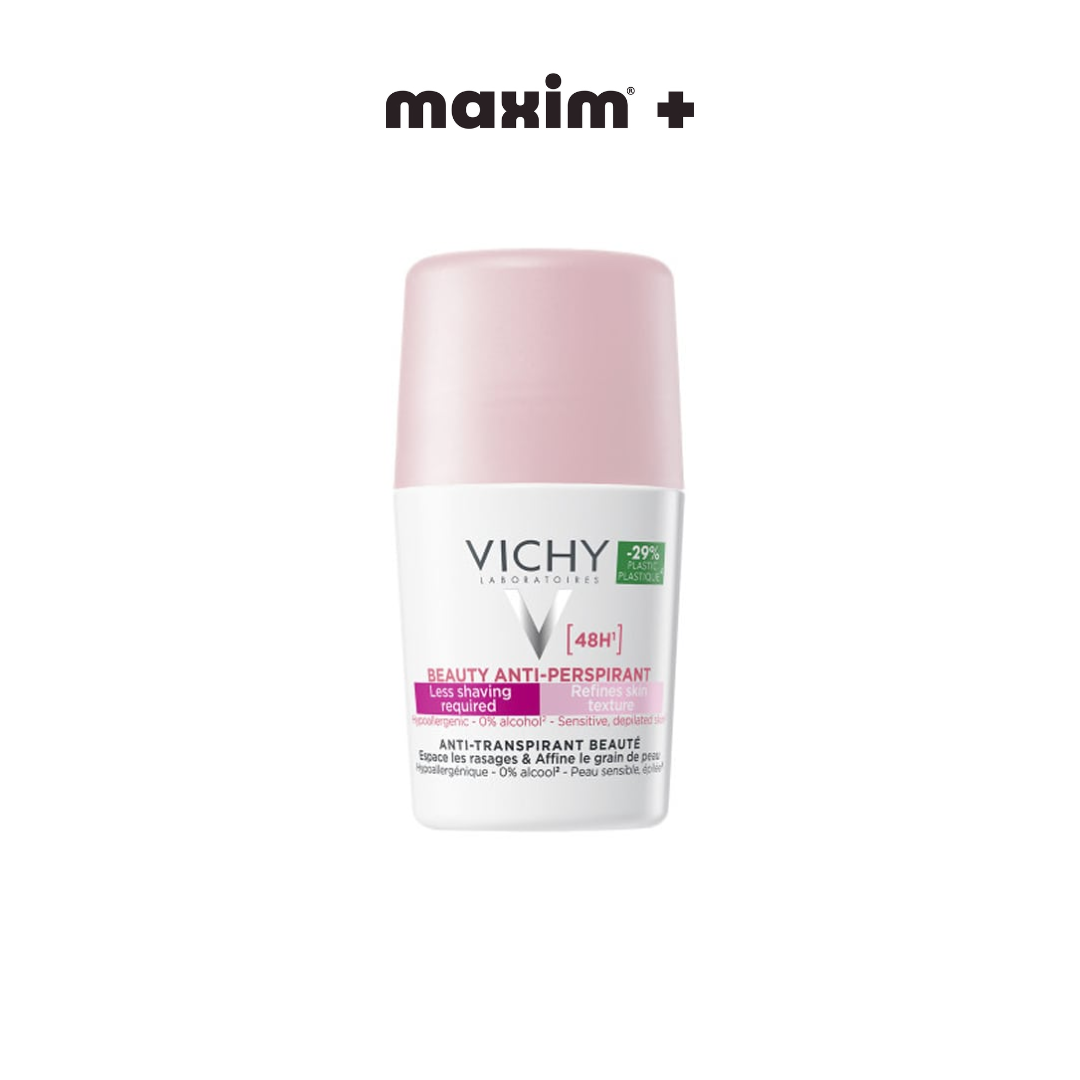 Vichy Beauty Anti-Perspirant 48h Ideal Finish Roll-on Αποσμητικό 48ωρης Προστασίας, 50ml