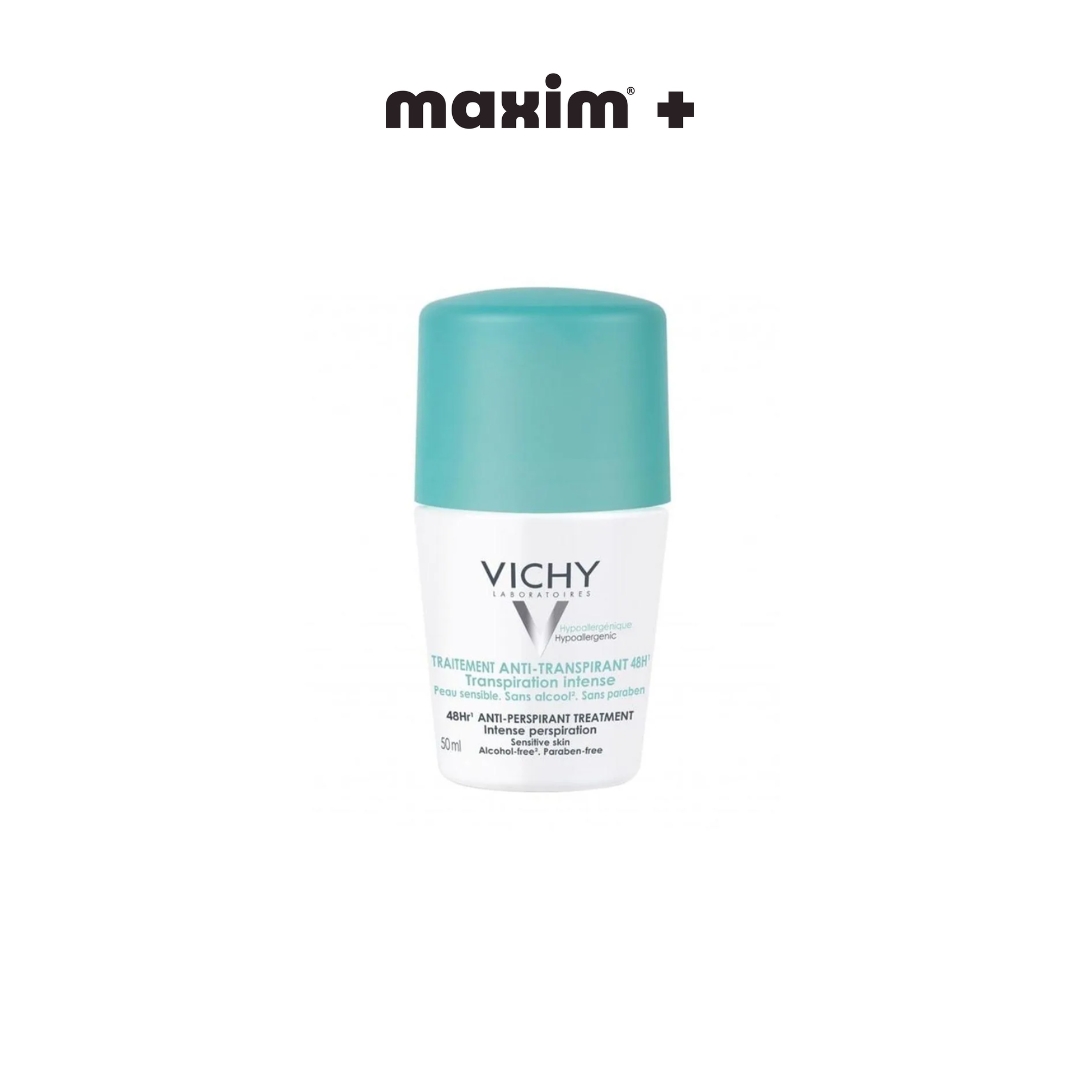Vichy Deodorant 48h Intensive Anti-perspirant Roll-On Εντατική Αποσμητική Φροντίδα, 50ml