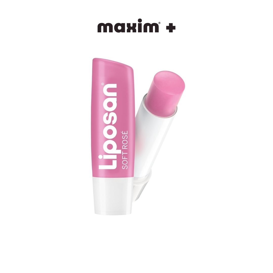 Liposan Soft Rose Caring Lip Balm Ενυδατικό Χειλιών για 24ωρη Ενυδάτωση, 4.8g