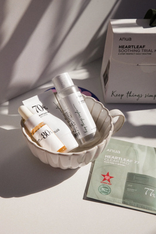 Anua Heartleaf Soothing Trial Kit – Σετ Δοκιμής Καταπραϋντικής Περιποίησης, 4 τεμάχια
