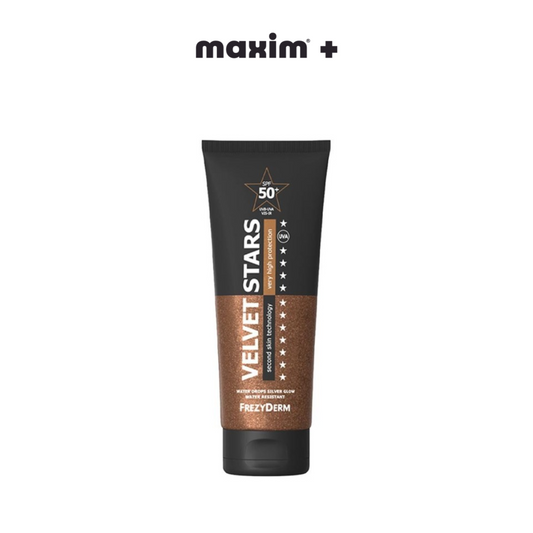 Frezyderm Velvet Stars Spf50 Silver Glow 175ml Αντηλιακό Βελούδινης Υφής Με Λάμψη