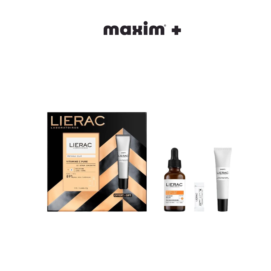 Lierac The Vitamin C Radiance Routine Gift Set, Συμπυκνωμένος Ορός Λάμψης 30ml & ΔΩΡΟ Λεπτόρρευστη Κρέμα Διόρθωσης Μαύρων Κύκλων 15ml