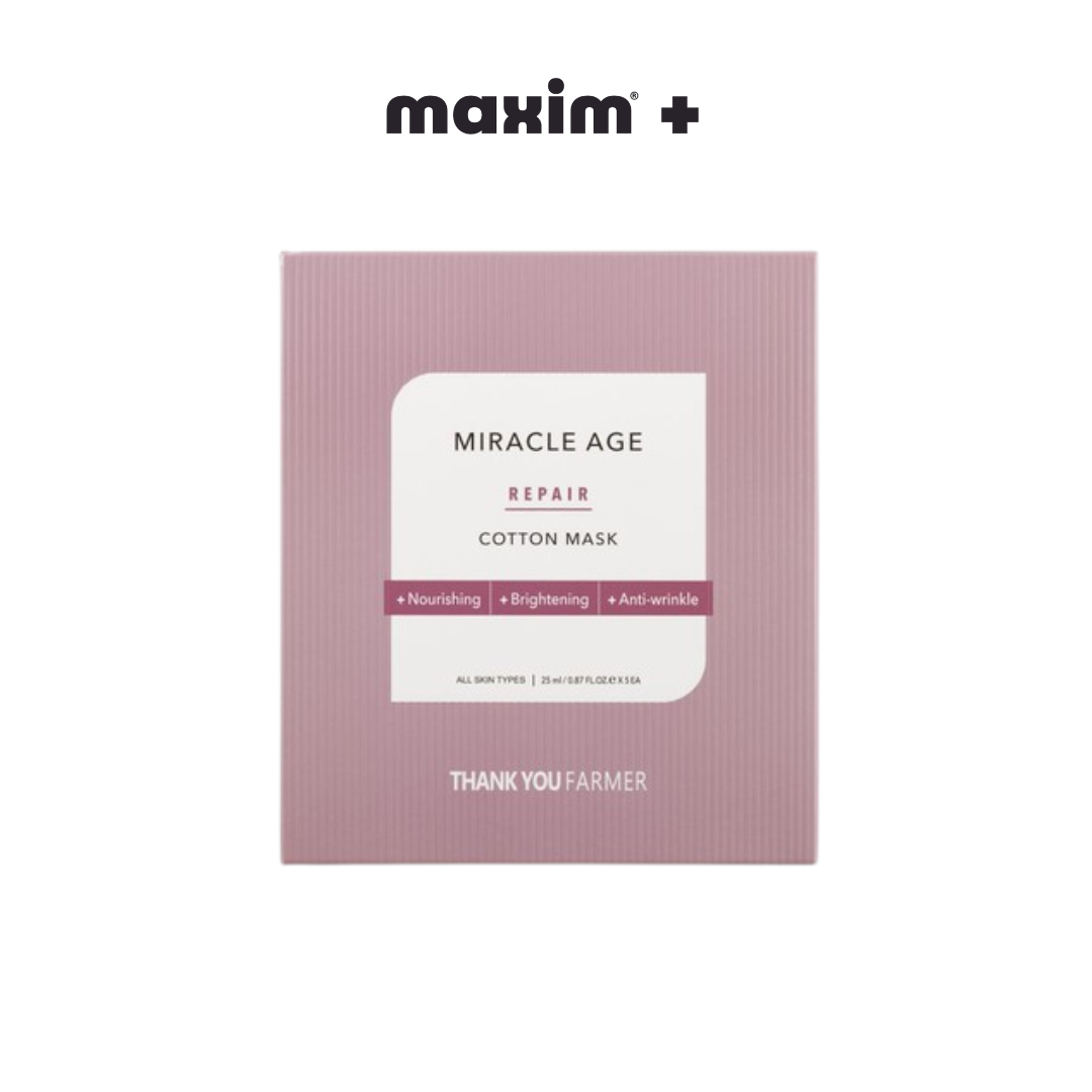 Thank You Farmer Miracle Age Repair Cotton Mask – Μάσκα Θρέψης & Αναζωογόνησης Προσώπου (1τμχ)